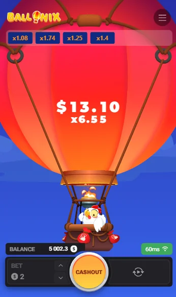 Ballonix app juego Chile